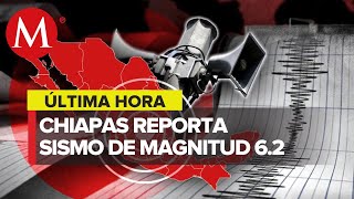 Se registró un sismo en la frontera sur entre Tapachula y Guatemala de magnitud 6.2