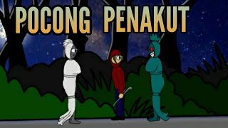 pocong penakut#ceritaanimasi