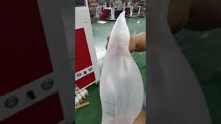 HSYX 450X2SL Two lines plastic bag on roll with core making machine with hot slitting and cutting