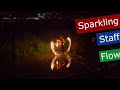 Sparkling Fireshow - Fire Staff spinning I Performance by Modern Juggling