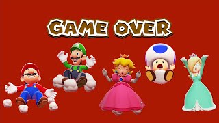 Game Over All Characters - Super Mario 3D World