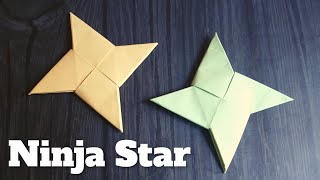 How To Make Paper Ninja Star (Shuriken), Origami Easy A4 Paper