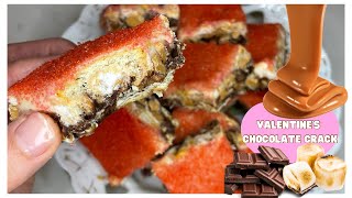 Valentines Chocolate Crack With Marshmallow Goodness! A Sweet Lovers Candy Treat