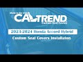 2024 Honda Accord Hybrid front and rear caltrend custom seat covers