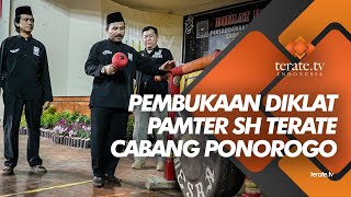 Kangmas Moh. Komarudin Buka Diklat Pamter 2022 SH Terate Cabang Ponorogo Dengan Pemukulan Gong