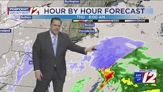 WPRI 12 Weather Forecast for 2/19/25:  Less Wind Today, Still Cold