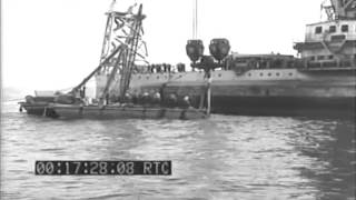 Raising Of Sunken Destroyer USS Turner (DD-648),  New York Harbor, N.Y, 07/19/1943