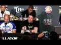 chael sonnen and wanderlei silva field questions bellator 180 press conference