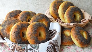 Пышные бублики с маком. Быстрый и простой рецепт | Lush bagels with poppy seeds. A quick and easy