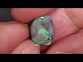 3.64 cts australian semi black opal solid lightning ridge cabochon loose stone