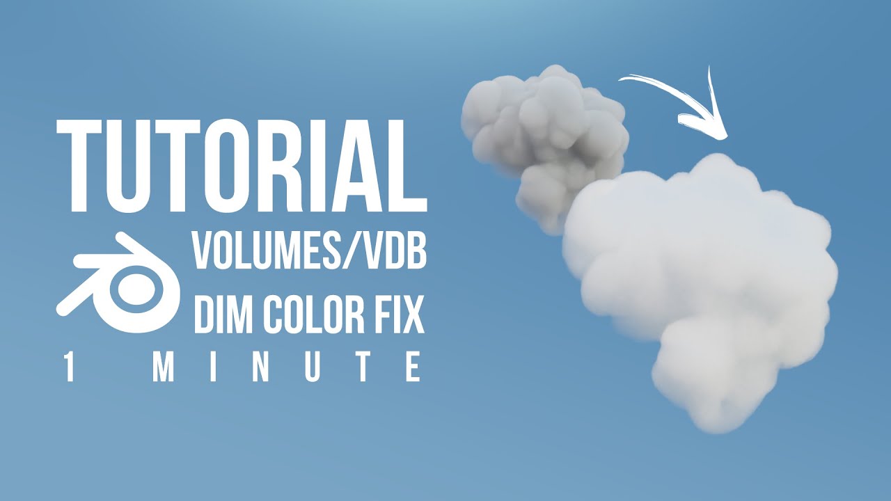 Bright Clouds Tutorial In 1 Minute Using Blender 3D - YouTube