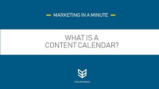What Is A Content Calendar? Content Marketing Calendar Planning