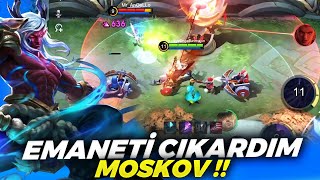 1 VS 9 ATMAKTAN YORULDUM EMANETİ (Moskov) ÇEKTİM !! | Mobile Legends