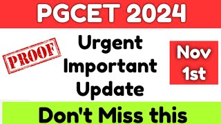 PGCET 2024 Option Entry Date | PGCET 2024 | KEA PGCET 2024 Option Entry Schedule| PGCET 2024 Updates