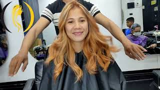 light copper blonde hair