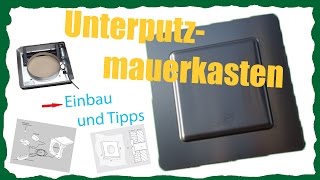 Mauerkasten // Firma Weibel // Unterputz// Video Film // Einbau // Montage