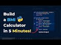 Build a BMI Calculator in Python - Step-by-Step Tutorial!