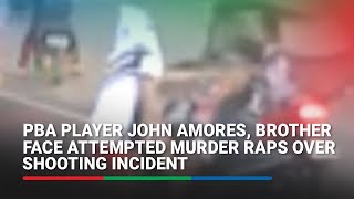 PBA player John Amores, brother surrender, face attempted murder raps over shooting incident