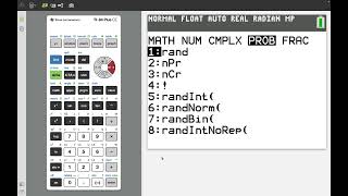 TI84 Plus CE Random Numbers