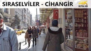 İstanbul Cihangir Sıraselviler Caddesi Yürüyüş Turu | İstanbul 2020 Mayıs | 4K 60FPS