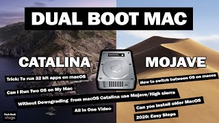 How to dual boot Mac: Run two versions of macOS Catalina & macOS Mojave on a Mac | Easy Steps 2020