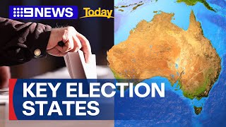 Victoria and NSW shaping up as key battlegrounds for next federal election | 9 News Australia