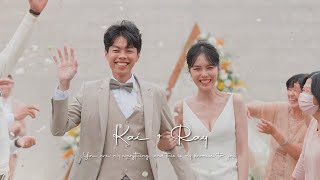 【K麥拉婚禮精華】凱元Kai + 瑞娟Ray 證婚晚宴「台南日岸平安」