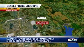 Elizabethtown police say man fatally shot by officer was armed with weapon