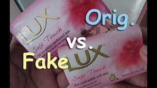 Distinguish FAKE and AUTHENTIC LUX Soft Touch Bar Soap