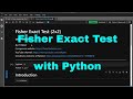 Python - Fisher Exact Test