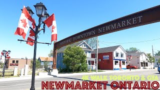 Newmarket Station (GO Transit) - Downtown Newmarket, Ontario: 4K Slow Walk Toronto \u0026 GTA, Canada