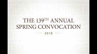 2018 UM Spring Convocation - Friday, June 8 - Morning Ceremony