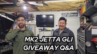 Answering Your Questions on the MK2 Jetta GLI Giveaway!