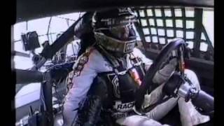 Dick Trickle smoking in the NASCAR car