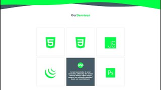 How To Create Responsive Service Section Using HTML And SASS