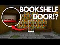 How to make a SECRET BOOKSHELF DOOR in Minecraft under 2 MINUTES!!