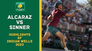 Carlos Alcaraz vs Jannik Sinner Highlights | Indian-Wells 2023 Semi-finals