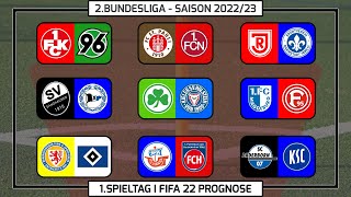 FIFA 22: 1.Spieltag - 2.Bundesliga I 2022/2023 I Prognose l Deutsch [FULL HD x PS5]