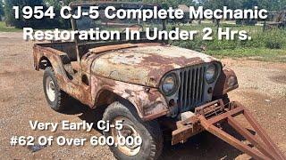 1954 CJ-5 Jeep Mechanical Restoration