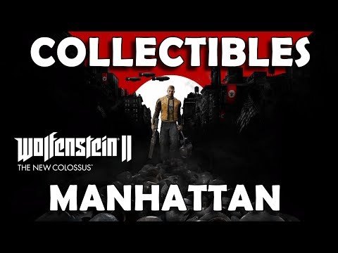 Wolfenstein 2 The New Colossus – Collectibles in Manhattan (Gold, Art, Cards, Records, Toys)