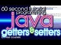 Java Programming in 60 Seconds: Getter and Setter accessors -- the Java alternative to C# properties