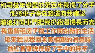 （完結爽文）和司楚年戀愛的第五年我提了分手，他將車子停在路邊向我確認，隨後打開車門把我扔路邊揚長而去，我重新租房子找工作開始新的生活，後來聽見我回老家相親的消息時，他紅著雙眸摔碎了手中的杯子！#白月光