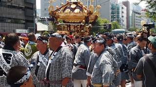 新宿　花園神社　大祭　本社・雷電神輿渡御　2018.5.27