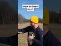 How to throw flat INSTANTLY #discgolf #youtubeshorts  #shorts  #short #tutorial