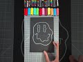 How To Draw Posca Pen Glow Effect! 😍 #art #drawing #shorts