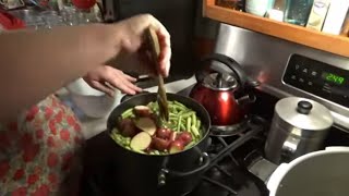 Picking Cooking Canning Green Beans