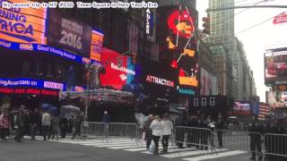 【NY#030】 大みそかのタイムズスクエア Times Square in New Year's Eve.