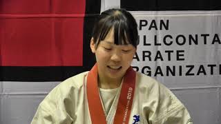 【JFKO】第5回全日本フルコンタクト空手道選手権大会　女子軽量級優勝　菊川結衣