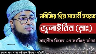 নববধূ-জুলাইবিব সাহাবীর বিয়ের এর সংক্ষিপ্ত আলোচনা। হযরত মাওলানা জহিরুল ইসলাম ফরিদী