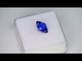 7.40ct lab royal blue sapphire pulled czochralski